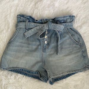 AMerican Eagle cinched waist denim shorts | 0